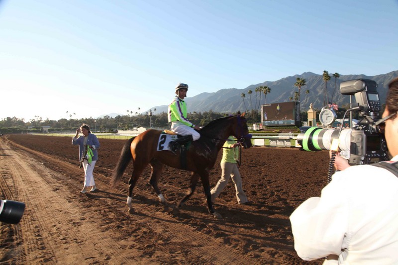 Racing day at Santa Anita Park